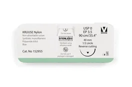 Kruuse Rouleau de bandage en nylon bleu 40 mm x 90 cm RC 12U de 1000 g
