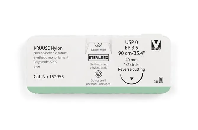 Kruuse Rouleau de bandage en nylon bleu 40 mm x 90 cm RC 12U de 1000 g Kruuse Rouleau de bandage en nylon bleu 40 mm x 90 cm RC 12U de 1000 g