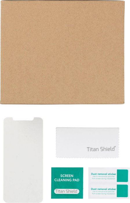 eSTUFF Titan Shield Protecteur d'écran en verre trempé 9H anti-éclats pour iPhone 14 Plus et iPhone 13 Pro Max, pack vrac de 25 pièces