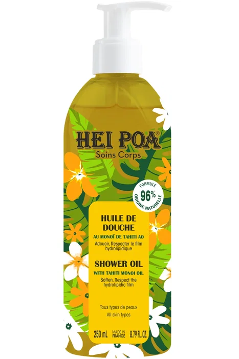 Hei Poa Huile de douche Monoi de Tahiti 250 ml Hei Poa Huile de douche Monoi de Tahiti 250 ml