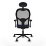 Piqueras y Crespo 3D036N1 Chaise de Bureau avec Appui-tête Bleu clair