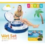 Intex Glacière Gonflable Flottante - 89 cm de Diamètre - Pour Piscine avec 5 Porte-Bouteilles et 2 Corbeilles Latérales - Capacité 30 Canettes