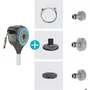Gardena Dévidoir Automatique pour Terrasse RollUp S - Bleu - Tuyau Arrosage 15 m (13 mm) - Enroulement Anti-Vrille, Lance Incluse