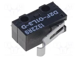 Aratas (Formerly Omron Components) Microcommutateur SNAP ACTION SPDT D2F-01L3-D avec levier de 10mm