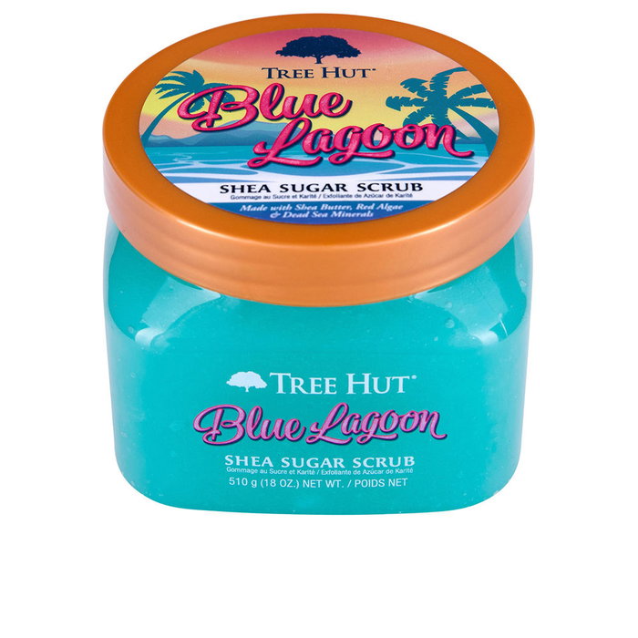 Tree Hut Gommage au Sucre Blue Lagoon Lagon Bleu Hydratant Corps aux Huiles Naturelles et Beurre de Karité 510g
