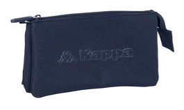 Safta Portatodo triple Kappa Basics, portetout triple, bleu marine, 22 x 12 x 3 cm, pour enfants à partir de 3 ans