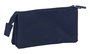 Safta Portatodo triple Kappa Basics, portetout triple, bleu marine, 22 x 12 x 3 cm, pour enfants à partir de 3 ans