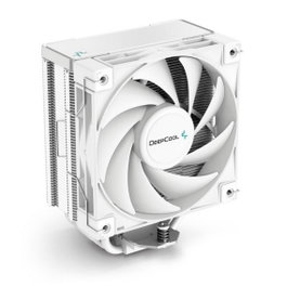 DeepCool AK400 WH – Ventilateur Dissipateur CPU Gaming, 4 Caloducs Cuivre, Ventilateur 120 mm PWM, TDP 220 W, Hauteur 155 mm