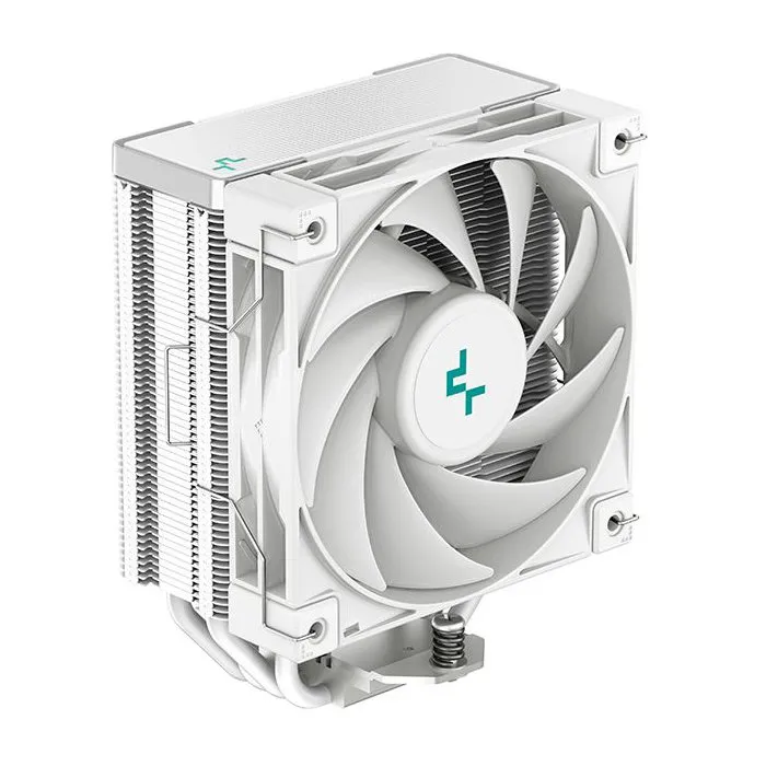 Deepcool Ventirad CPU AK400 Blanc, 4 Caloducs, TDP 220W, Ventilateur 120 mm PWM, Compatible avec les Boîtiers, Refroidissement Silencieux et Efficace, Réf. R-AK400-WHNNMN-G-1 Deepcool Ventirad CPU AK400 Blanc, 4 Caloducs, TDP 220W, Ventilateur 120 mm PWM, Compatible avec les Boîtiers, Refroidissement Silencieux et Efficace, Réf. R-AK400-WHNNMN-G-1