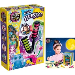Lisciani Giochi The Moon Academy Coiffure - Kit de Loisirs Créatifs pour Enfants 8+ avec Accessoires, Colorants et Éléments Scintillants