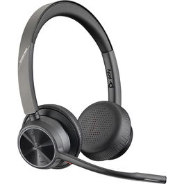 Poly - Casque audio sans fil mono Voyager 4320 MS / Réf. 77Z30AA - Noir - Connectivité USB et Bluetooth