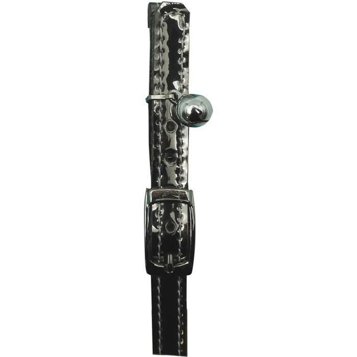 Aime Collier Sky Miroir Cuivre Bleu Nuit avec Clous Dorés et Grelot Aime Collier Sky Miroir Cuivre Bleu Nuit avec Clous Dorés et Grelot