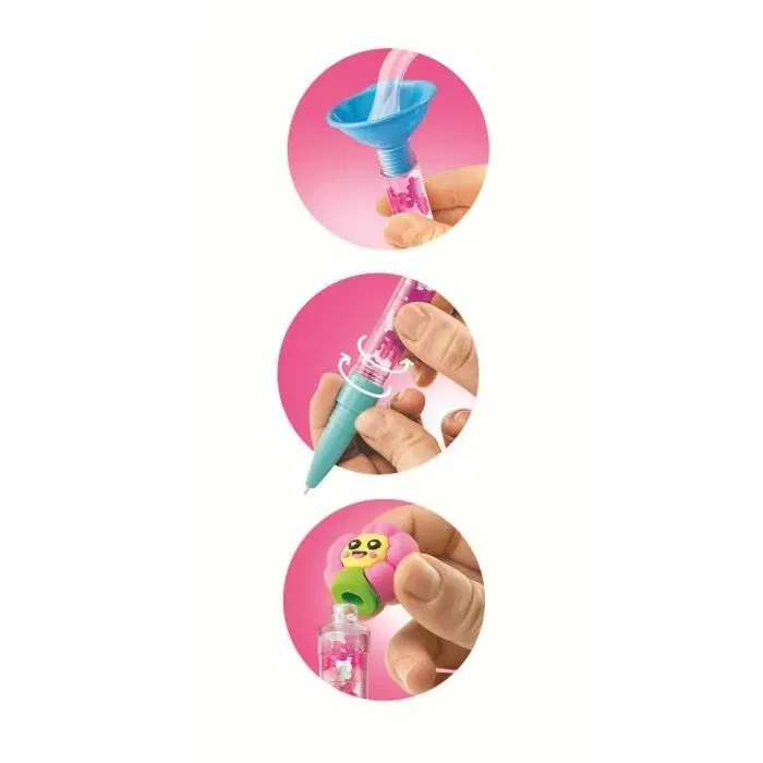 Clementoni Mini Atelier des Stylos - Crée 3 Stylos Personnalisés Thème Tropical - Loisir Créatif pour Enfants dès 6 Ans