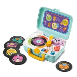 Vtech Tourne-Disque Bébé - 5 Vinyles Animaux avec Aiguille Interactive, Musique et Sons pour Tout-Petits - Version Française
