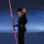 Hasbro Sabre laser de Dark Maul à double lame électronique rouge Star Wars