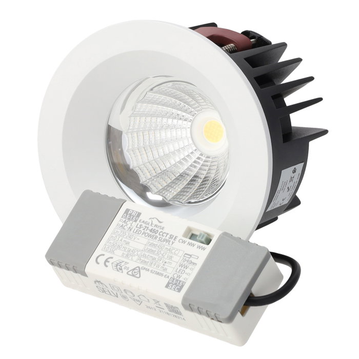 Spot LED encastré 20 W IP65 CCT température de couleur réglable