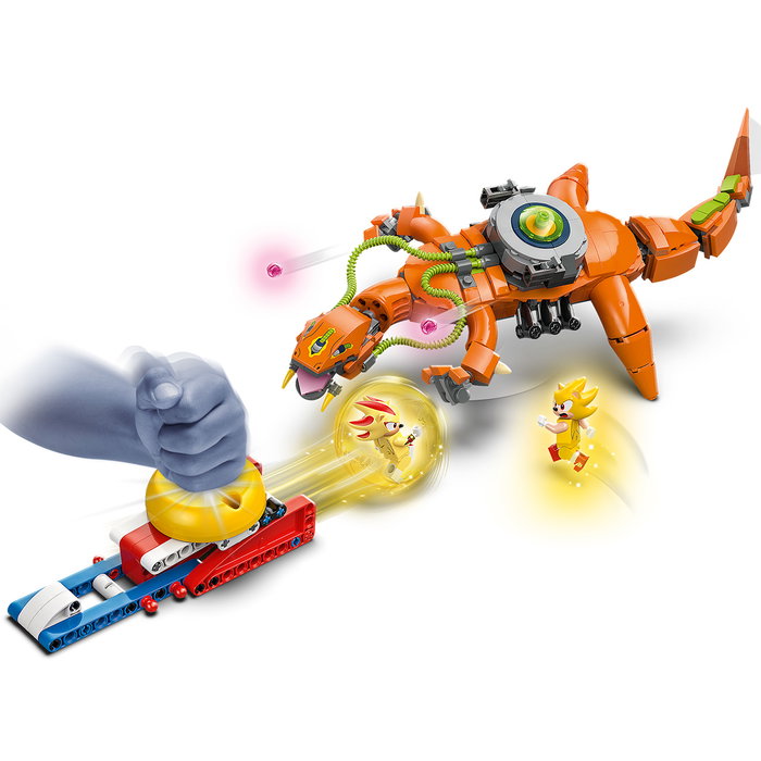 LEGO Sonic the Hedgehog Super Shadow vs. Biolizard 77003 avec 3 minifigurines et lanceur de sphère de vitesse de 419 pièces