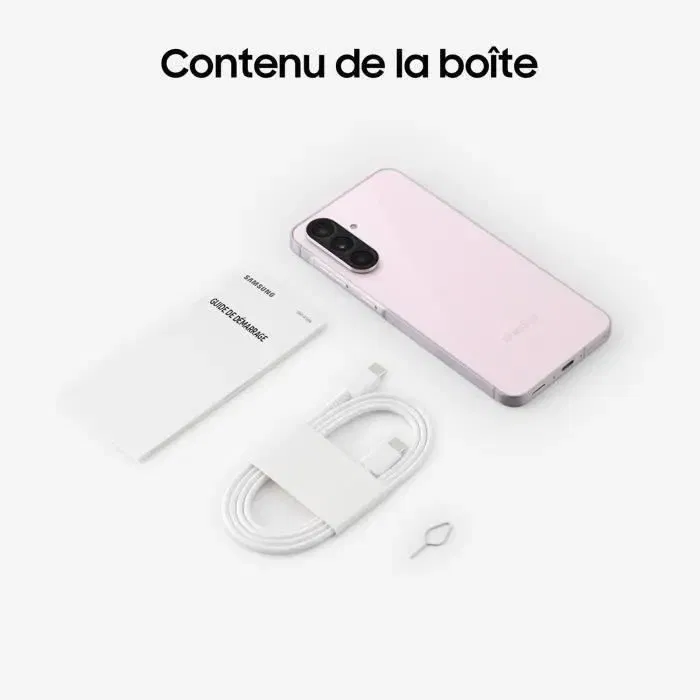 Samsung Galaxy A56 5G Smartphone 128 Go Rose - Écran Super AMOLED 6,7" 120Hz, Appareil photo principal 50MP avec IA et design premium Samsung Galaxy A56 5G Smartphone 128 Go Rose - Écran Super AMOLED 6,7" 120Hz, Appareil photo principal 50MP avec IA et design premium