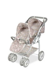 Muñecas Arias - Poussette double Fantasy 45x70x73 cm avec sac de transport, hauteur guidon réglable 47-77 cm, pour enfants à partir de 3 ans