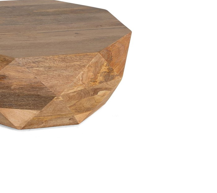 GINER Y COLOMER - Table de salon en bois de manguier naturel, 80 x 80 x 37 cm, pieds avec patins antidérapants, ne nécessite pas d'assemblage GINER Y COLOMER - Table de salon en bois de manguier naturel, 80 x 80 x 37 cm, pieds avec patins antidérapants, ne nécessite pas d'assemblage