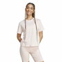 T-shirt à manches courtes femme Adidas Essentials Small Logo Beige Rose