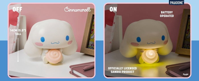 Paladone Products Lampe GloBuddies Cinnamoroll 14 cm