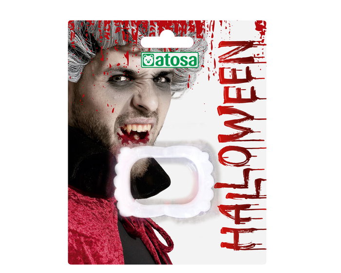 Dentier Postiche de Vampire Blanc Halloween pour Adulte, Accessoire Déguisement Vampire Classique ou Comte des Ténèbres Dentier Postiche de Vampire Blanc Halloween pour Adulte, Accessoire Déguisement Vampire Classique ou Comte des Ténèbres