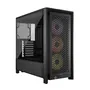 Corsair Boîtier PC 4000D RS ARGB CC-9011296-WW - Noire, avec ventilateurs