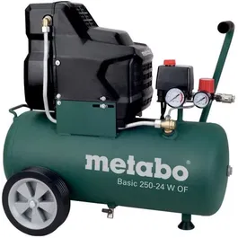 Metabo Basic 250-24 W OF - Compresseur d'air 24 litres - Raccord rapide universel et poignée caoutchoutée
