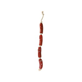 Jouet pour chien Trixie Sausages on a Rope 75 cm Marron Autocollants Saucisses