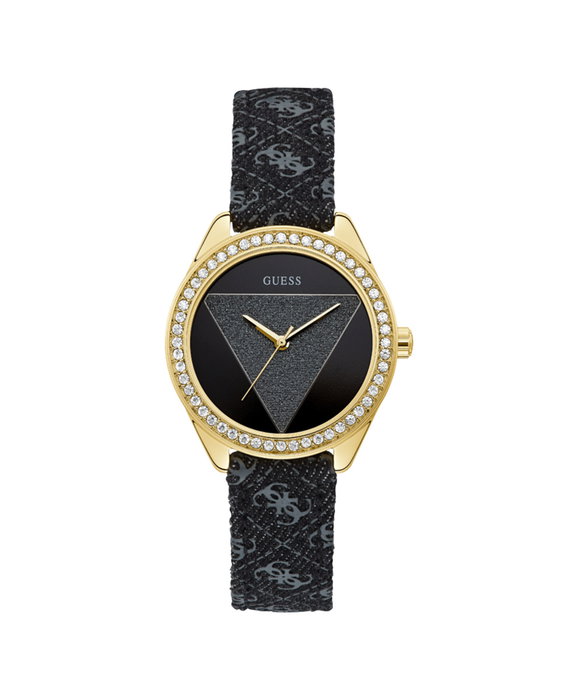 Guess W0884L11 - Montre Femme Dorée et Noire Guess W0884L11 - Montre Femme Dorée et Noire