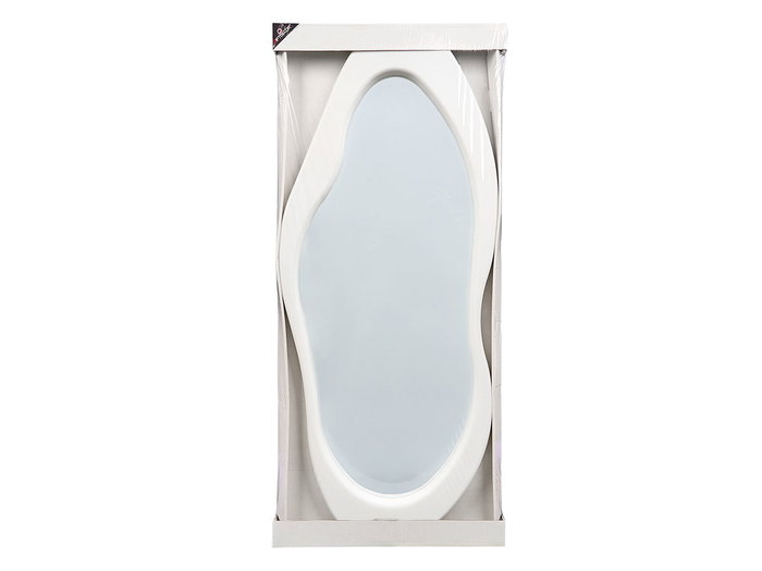 Giftdecor Miroir en plastique blanc 120 cm