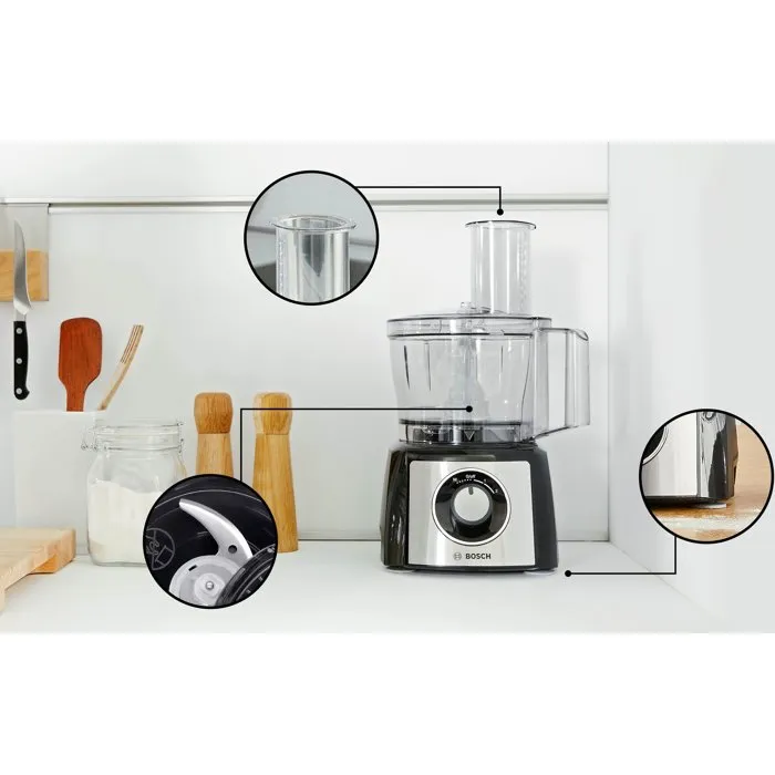 Bosch MultiTalent3 MCM3PM386 Noir / Inox brossé Bosch MultiTalent3 MCM3PM386 Noir / Inox brossé