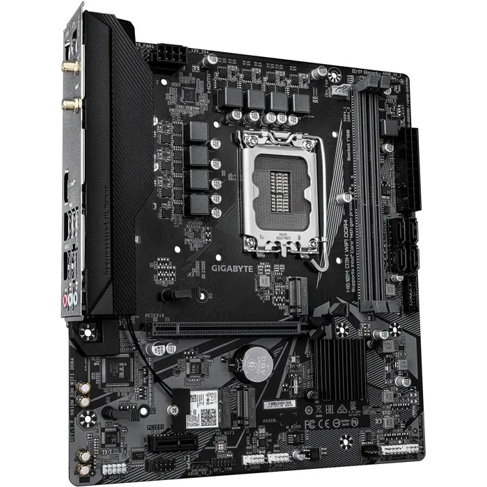 Gigabyte H610M D3H WiFi DDR4 - Carte mère Micro-ATX - Chipset Intel H610 - WiFi intégré - Compatible DDR4