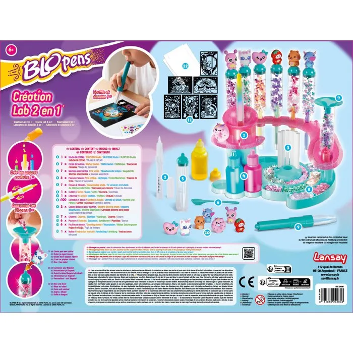 Lansay Blopens Creation Lab 2 en 1 - Jeu de coloriage