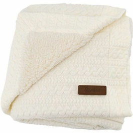 Domiva Couverture Boubou Double Face Blanc 75x100 cm