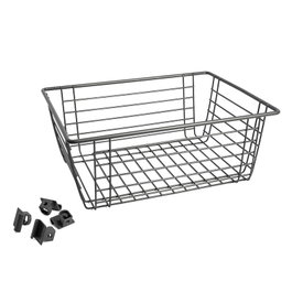 HERRAJES ALK Panier en fil de fer OPTIMA petit, graphite