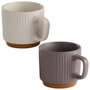 Day Mug en porcelaine 250 ml avec base marron
