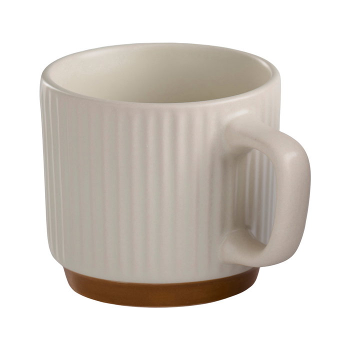 Day Mug en porcelaine 250 ml avec base marron