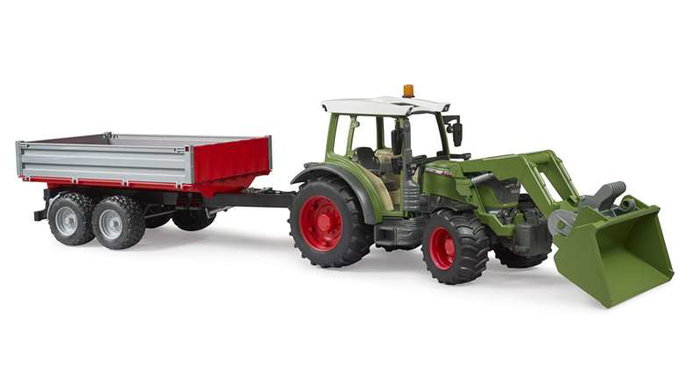 Bruder Fendt Vario 211 Tracteur avec pelle et remorque 16x13x55 cm Jouet enfant dès 3 ans ABS Bruder Fendt Vario 211 Tracteur avec pelle et remorque 16x13x55 cm Jouet enfant dès 3 ans ABS