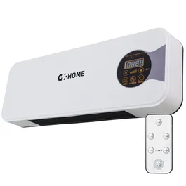 Chauffage d'appoint PTC avec ventilateur 1800W, contrôle à distance, blanc