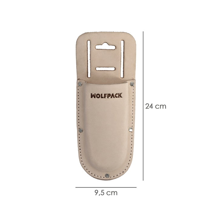 WOLFPACK LINEA PROFESIONAL Housse en cuir pour sécateur beige
