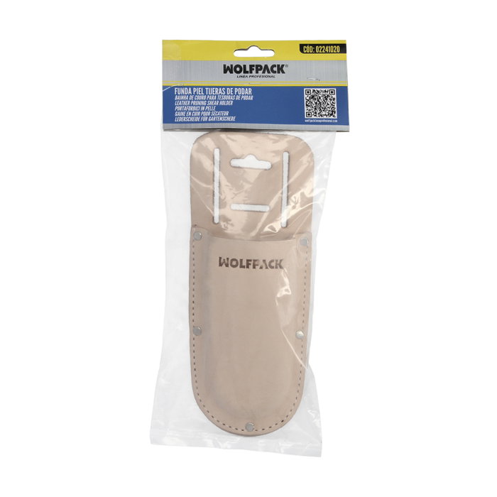 WOLFPACK LINEA PROFESIONAL Housse en cuir pour sécateur beige