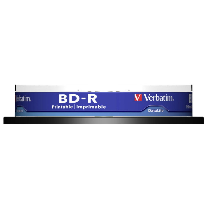 Verbatim Datalife BD-R SL 25GB 6x Wide Inkjet Printable 10 Pack Spindle