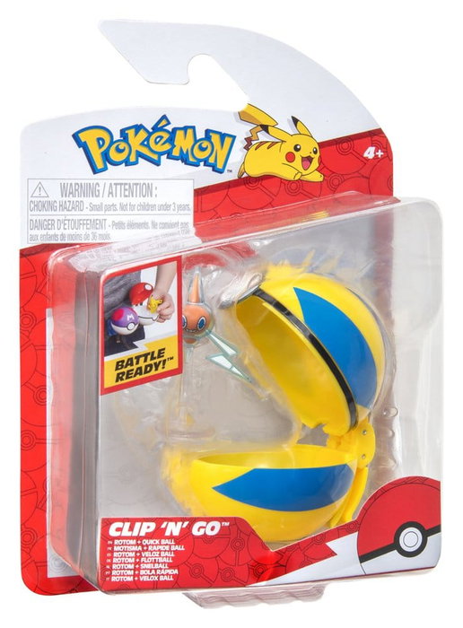Jazwares Pokémon Clip 'n' Go Wave 21 Motisma & Rapide Ball