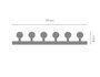 Innspiro Cartouche pour perforatrice de bordure interchangeable 10x43mm