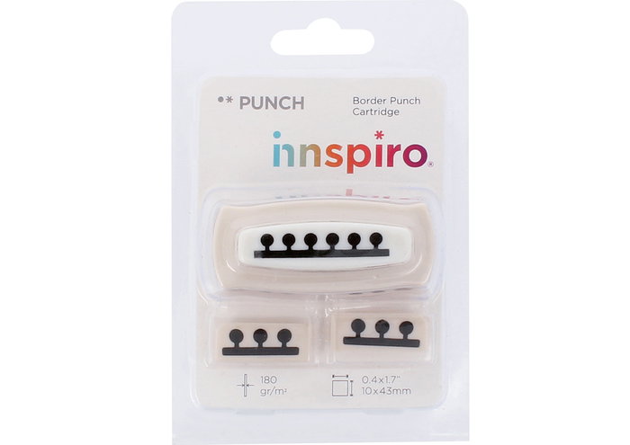 Innspiro Cartouche pour perforatrice de bordure interchangeable 10x43mm
