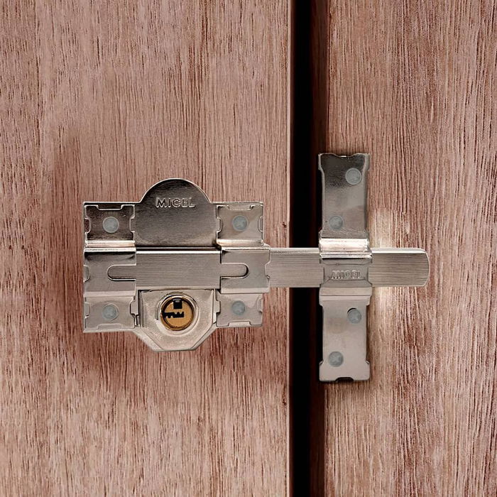 Serrure de sécurité Micel crr11 86l/50 Acier nickel 50 mm Recouvrir