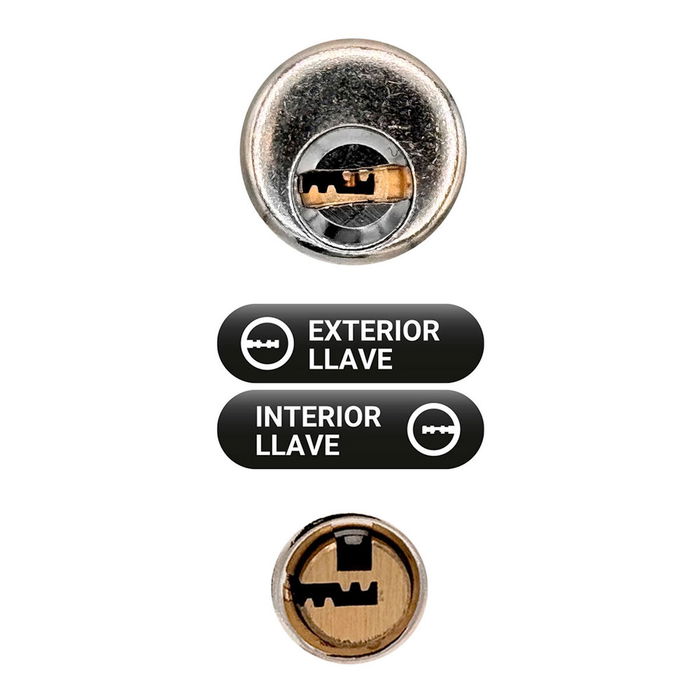 Serrure de sécurité Micel crr11 86l/50 Acier nickel 50 mm Recouvrir