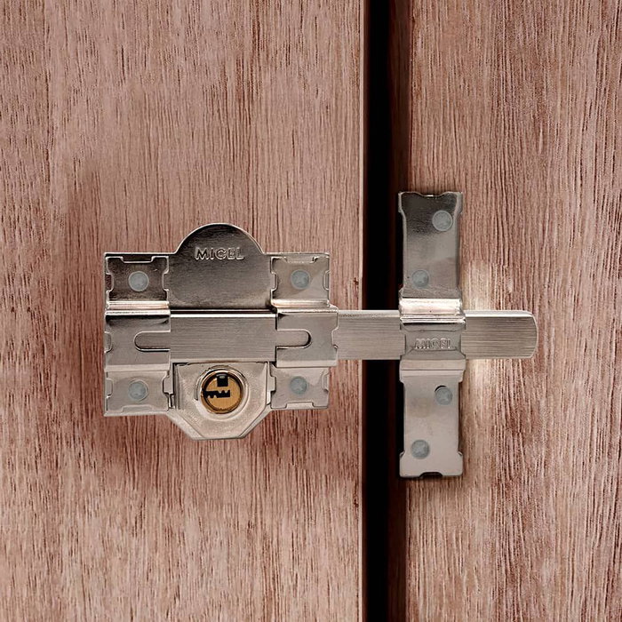 Serrure de sécurité Micel crr11 86l/50 Acier nickel 50 mm Recouvrir